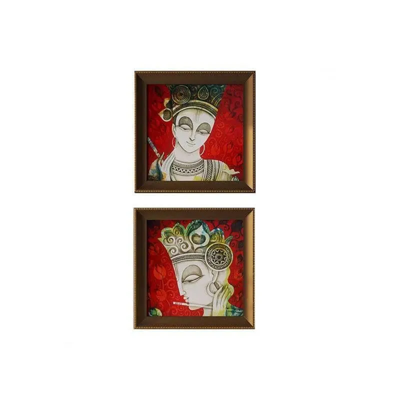 Shyam Art Painting - Set Of Two media 4