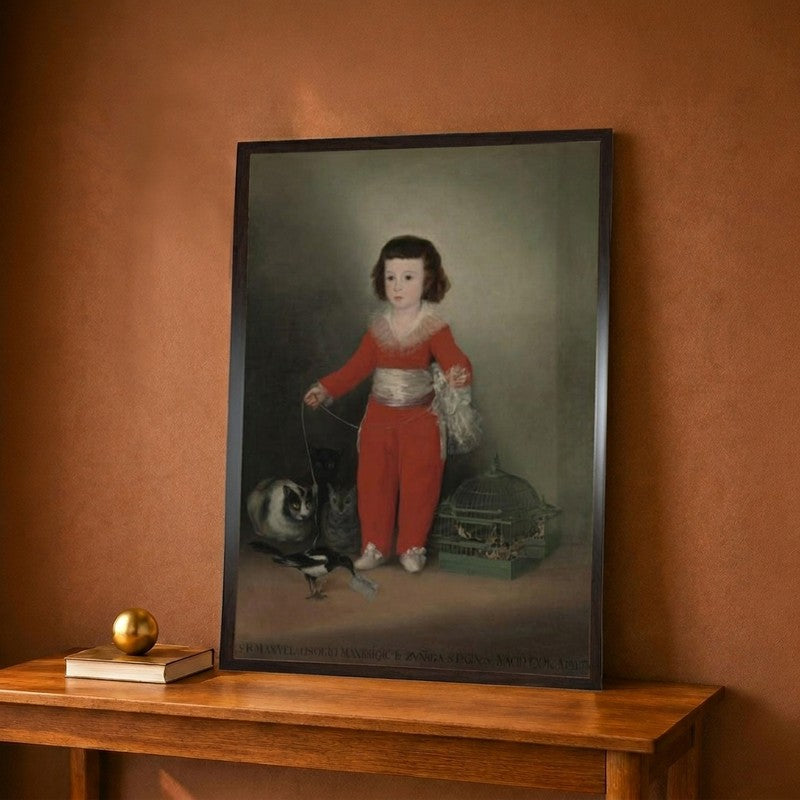 Don Manuel Osorio Manrique De Zuniga 1784-92, 1790 Canvas Wall Painting - 9 x 12 Inches