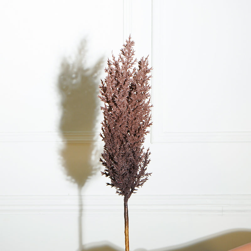 Faux Sabina Millet Grass Flower Stick (Brown) - 36 CM media 3