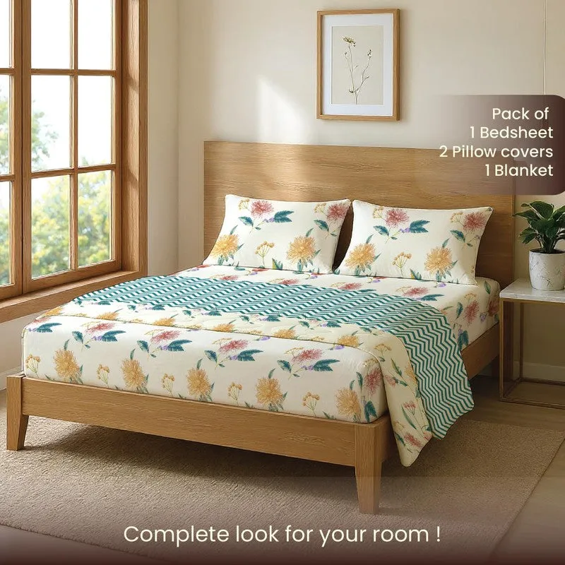 Urban Space Lunex Multicolor Glace Cotton,Microfiber Bedding Set (200 TC)  - Four Piece Set media 6