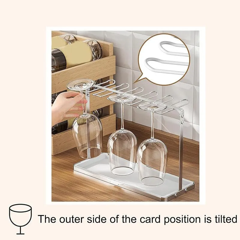 Amco Wine Glass Organizer - Black media 6