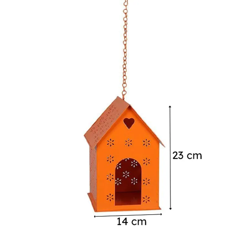 Hello Birds Green Birdhouse- Orange media 6