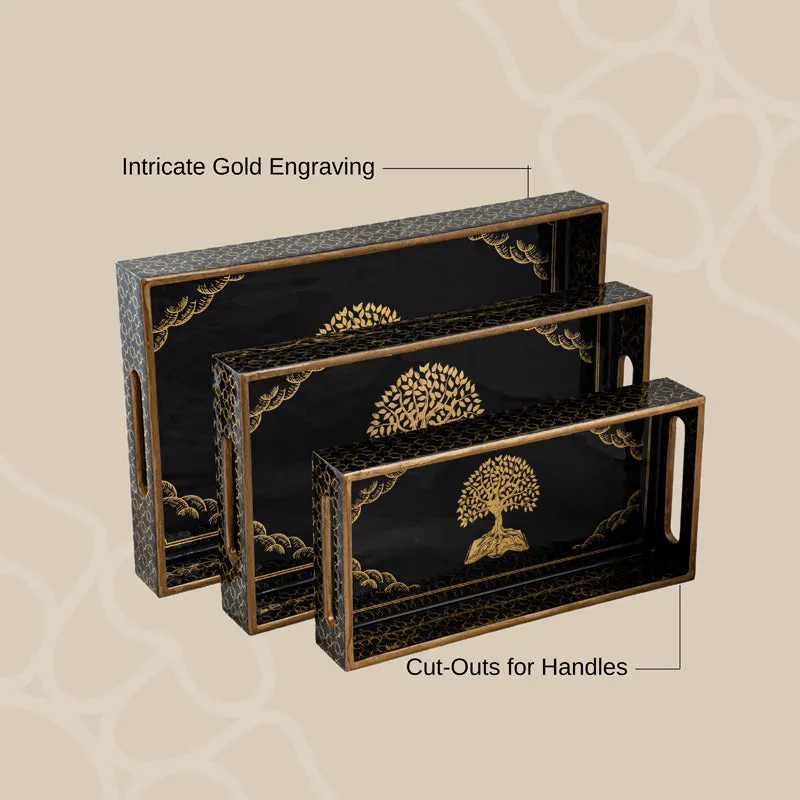 Vriksha Serving Tray - Set Of Three media 5