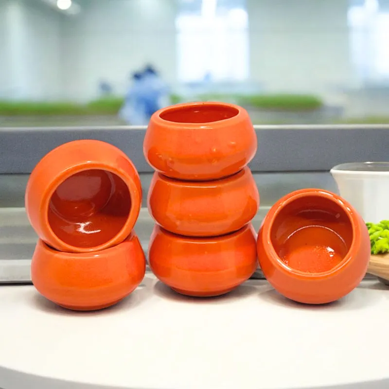 Spec Dip Bowl (Orange/80 mL Each) - Set Of Six media 1