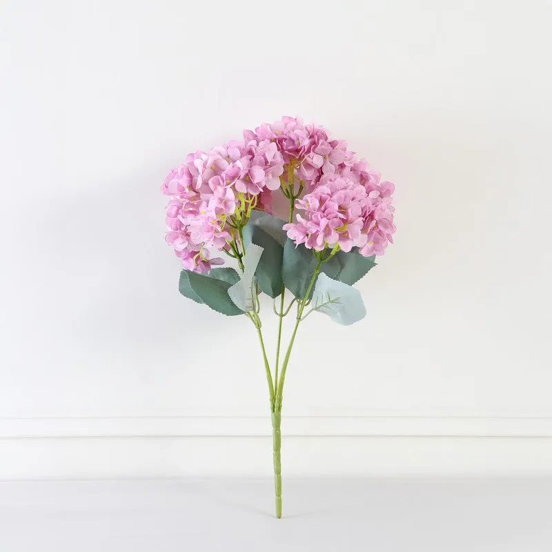 Blushira Hydrangea Artificial Flower - Pink media 4