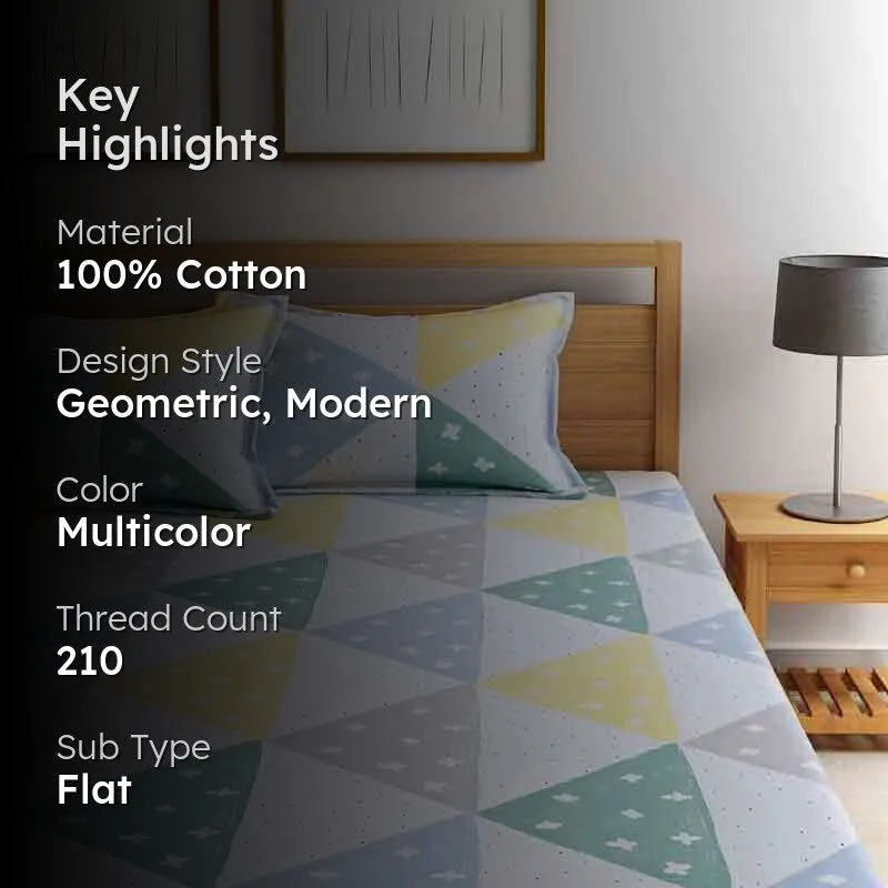 Stargaze fields Cotton Bedsheet - 210 TC media 2