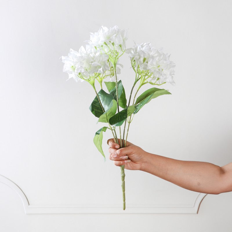 Bougainvillea Artificial Flowers - White media 3