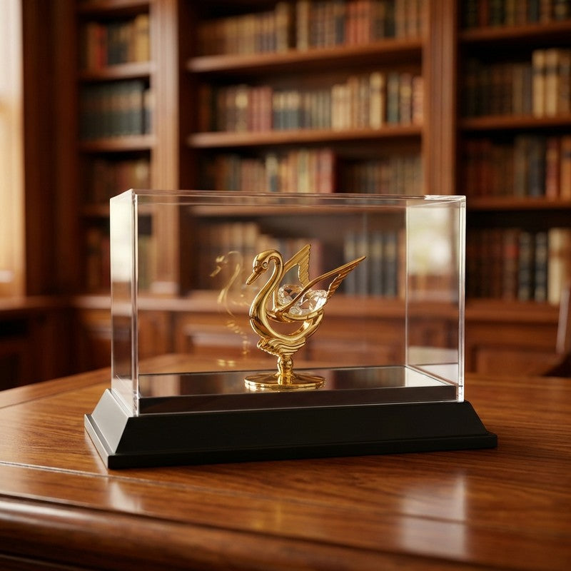 Royal Swan 24K Gold Plated Mild Steel Showpiece