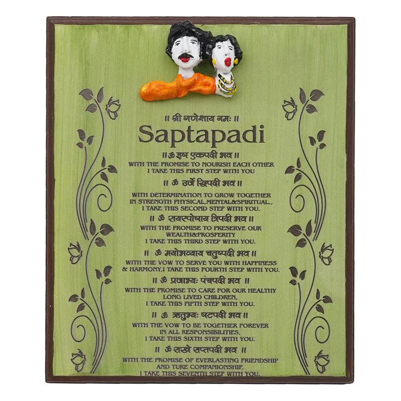 Bride Groom Ashirvad Wooden Wall Accent media 3