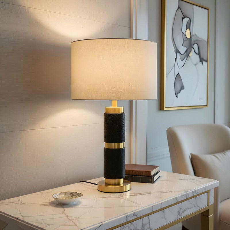 AarviDecor Langford Decorative Fabric Table Lamp