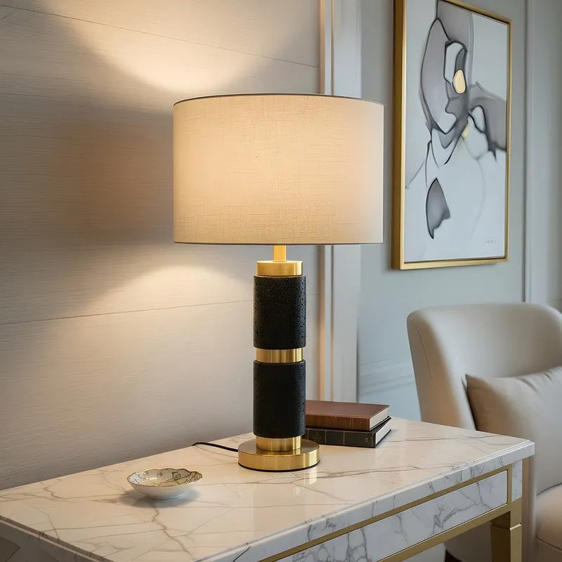 AarviDecor Langford Decorative Fabric Table Lamp media 1