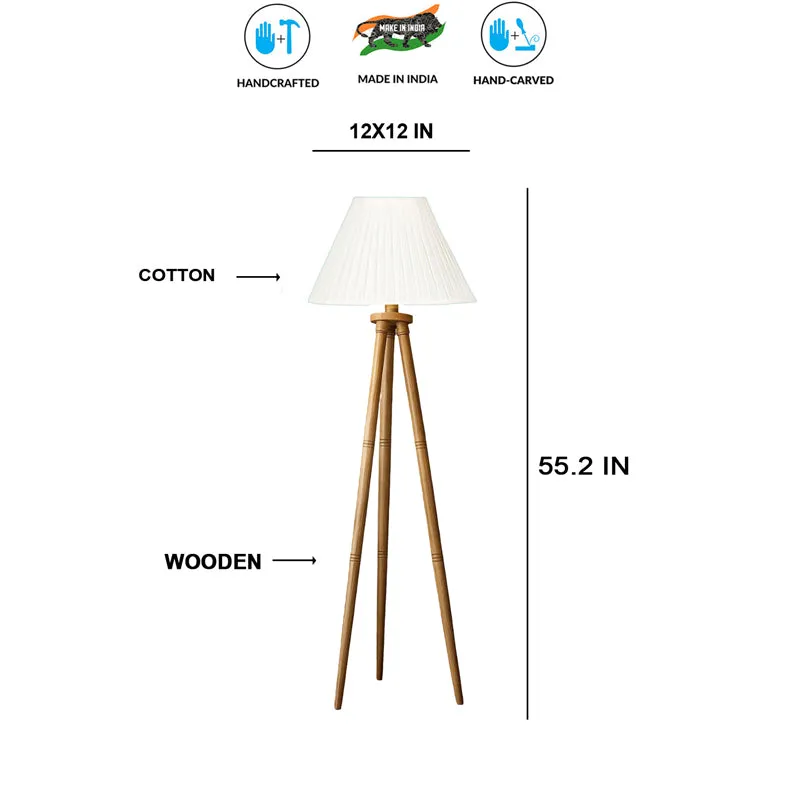Cotin II Tripod Floor Lamp - White media 6