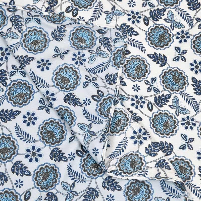 Miksha Floral Printed Blue Cotton Dohar media 7