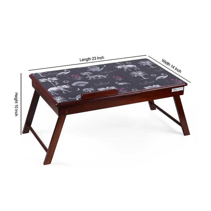 India Circus Teak Wood Animalia Laptop Table media 7