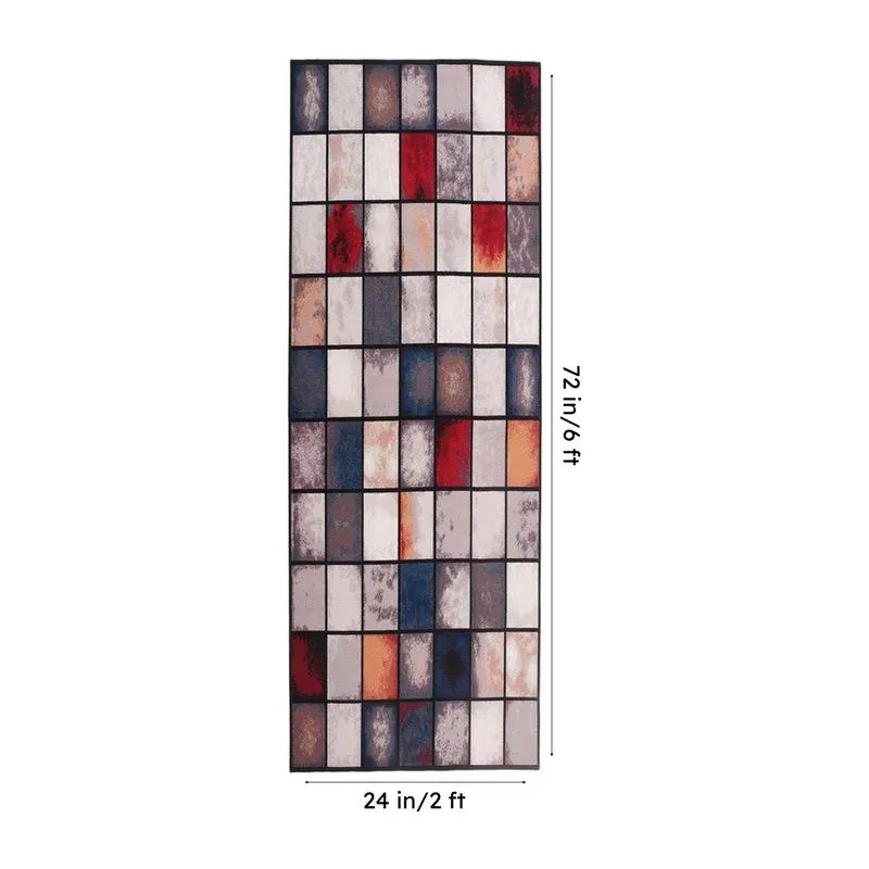 Symmetra Nylon Runner Rug - Multicolor media 8
