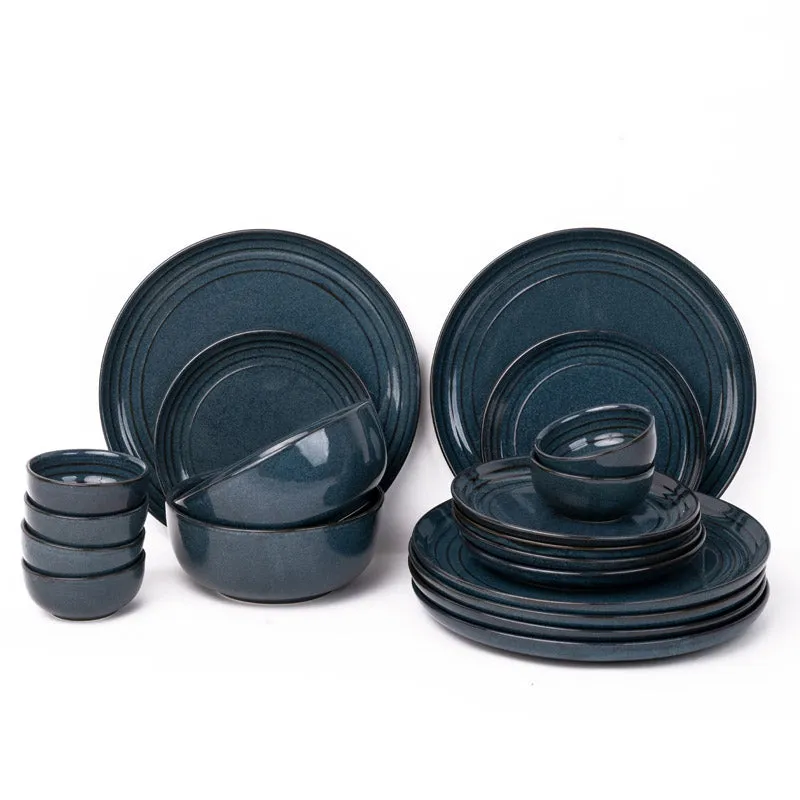 Estia Porcelain Dining Set (Saphire Blue) - 20 Piece Set media 3