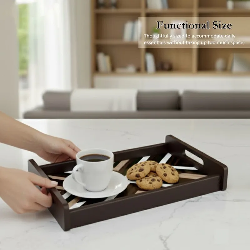 Timber Treasure Serving Tray with 4 Coasters - Five Piece Set media 4