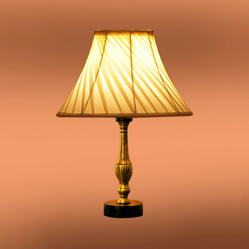 Aurelo Alyn Wooden Table Lamp - OffWhite media 7