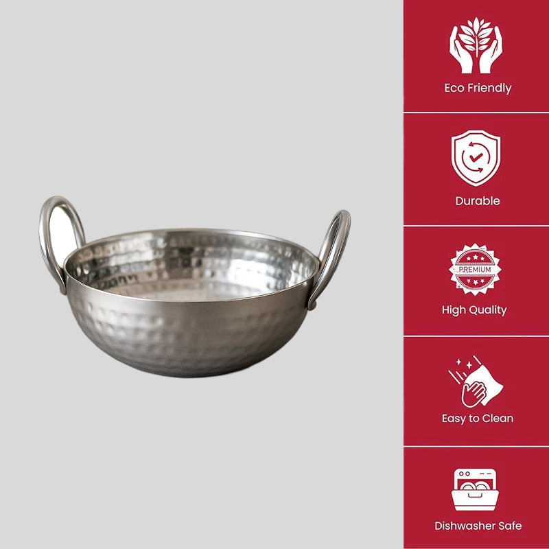 Vintage Hammered Kadhai - 350 mL / 12 Inches image 6