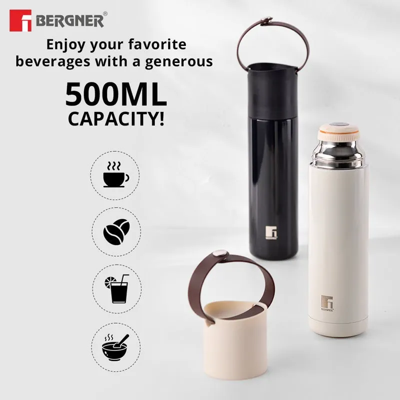 Bergner Walking Thermosteel Hot and Cold Flask (Black) - 500 mL media 6
