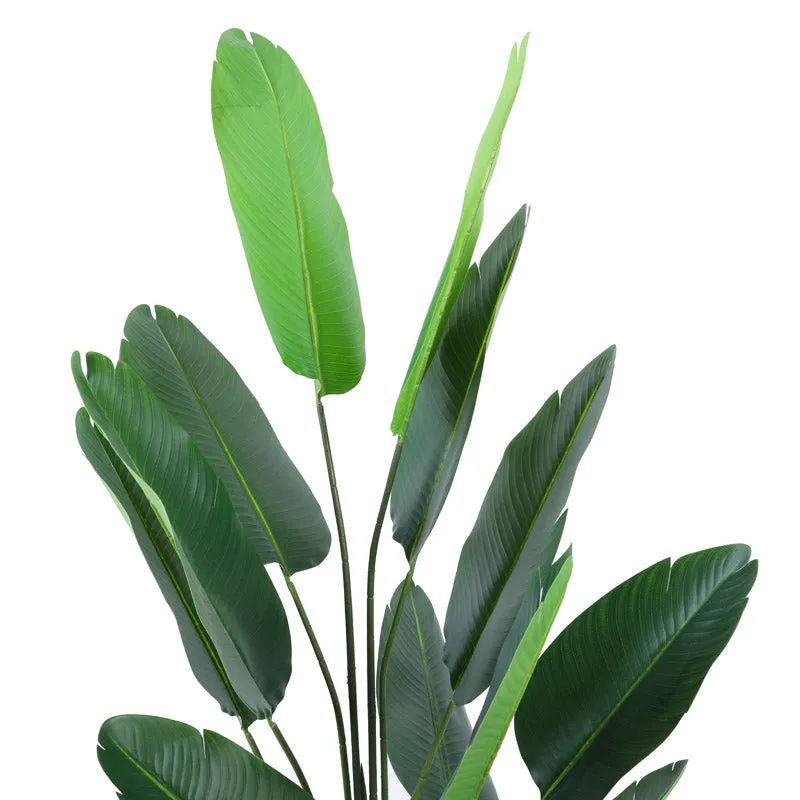 Artificial Banana Tree With Black Plastic Pot - 5.9 Feet media 5
