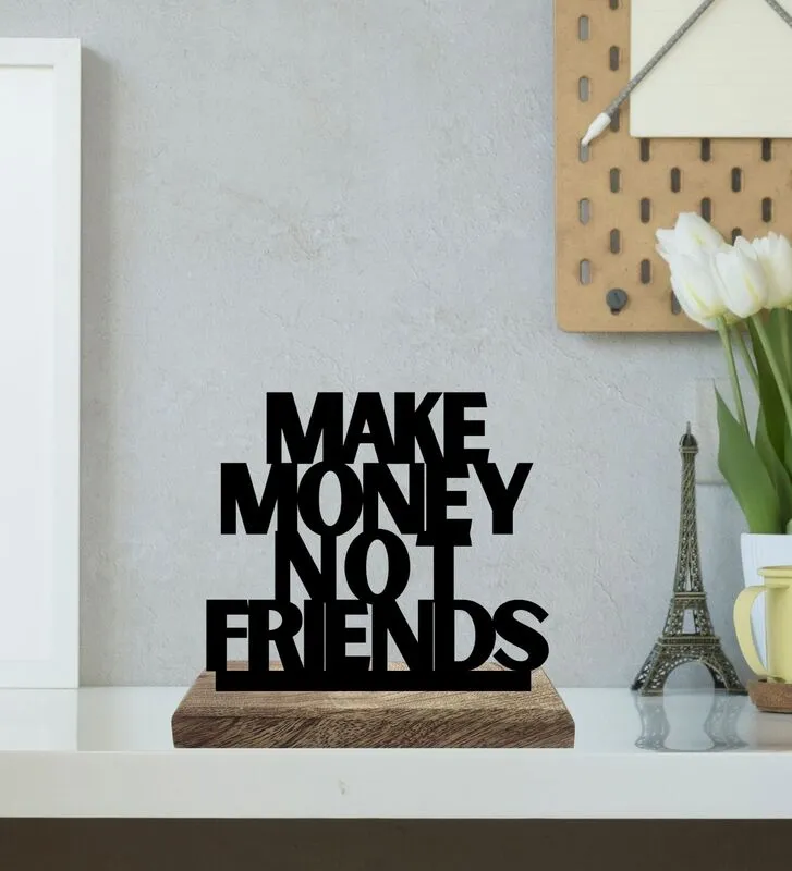 Profitable Connections Typography Showpiece - Set Of Two media 4