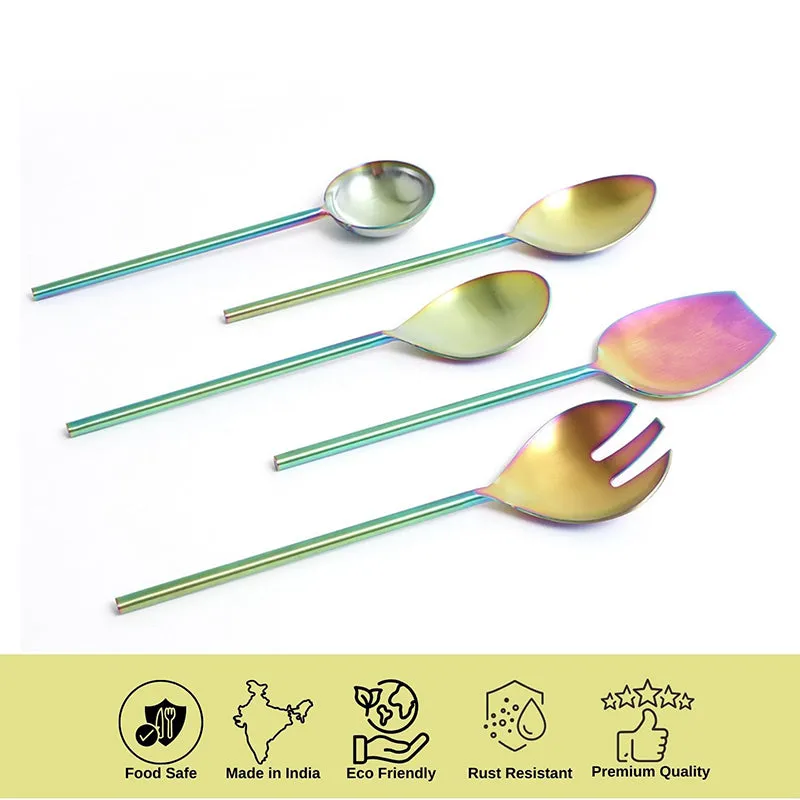 Prisma Stainless Steel serving Spoon - Set Of Five media 4