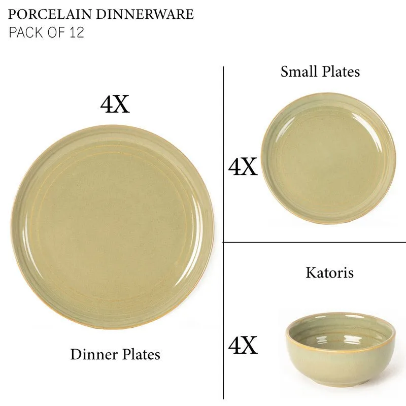 Estia Dinner Set (Olive Green) - 12 Piece Set media 6
