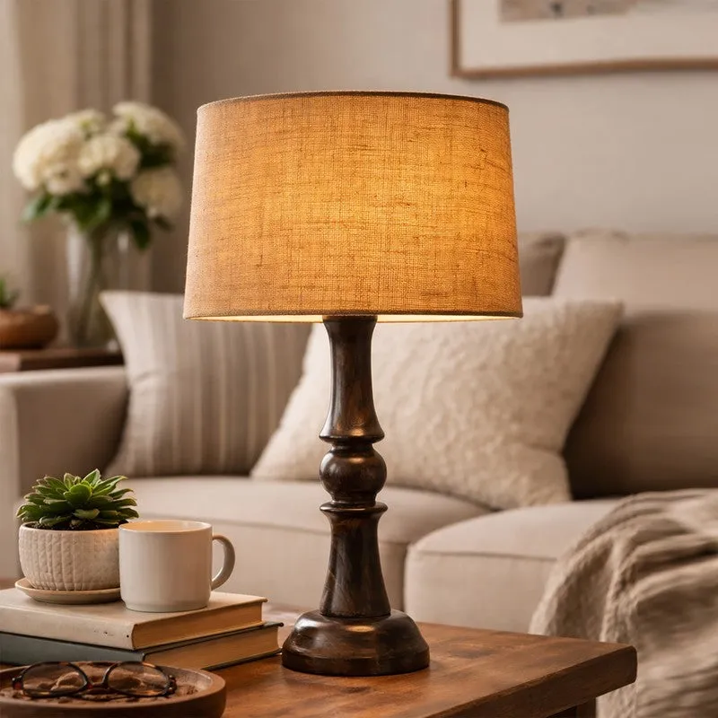 PureRadiance Wooden Table Lamp - Beige media 3