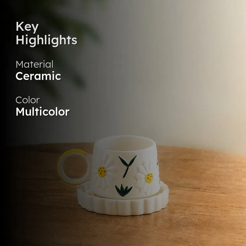 Floral Bloom Cup & Saucer - 310 ML media 2