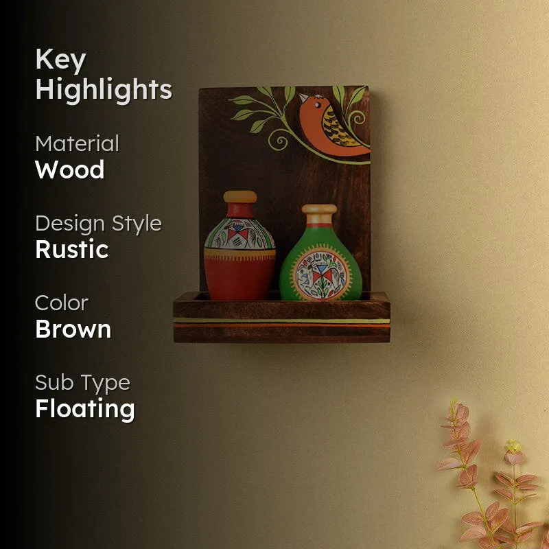 Shilpa Stupa Wood Shelf media 2