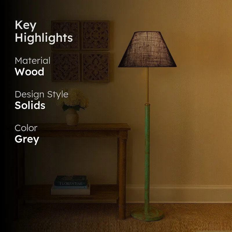 Drift Wooden Floor Lamp - Black media 2