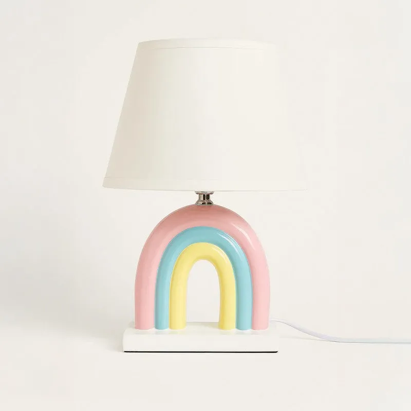 Doodle Rainbow Ceramic Table Lamp - Multicolor media 4