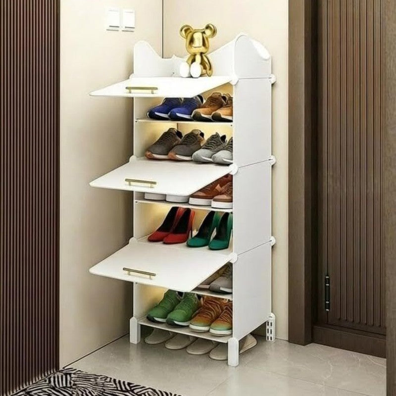 NeatWalk White Plastic & Metal Shoe Racks media 3