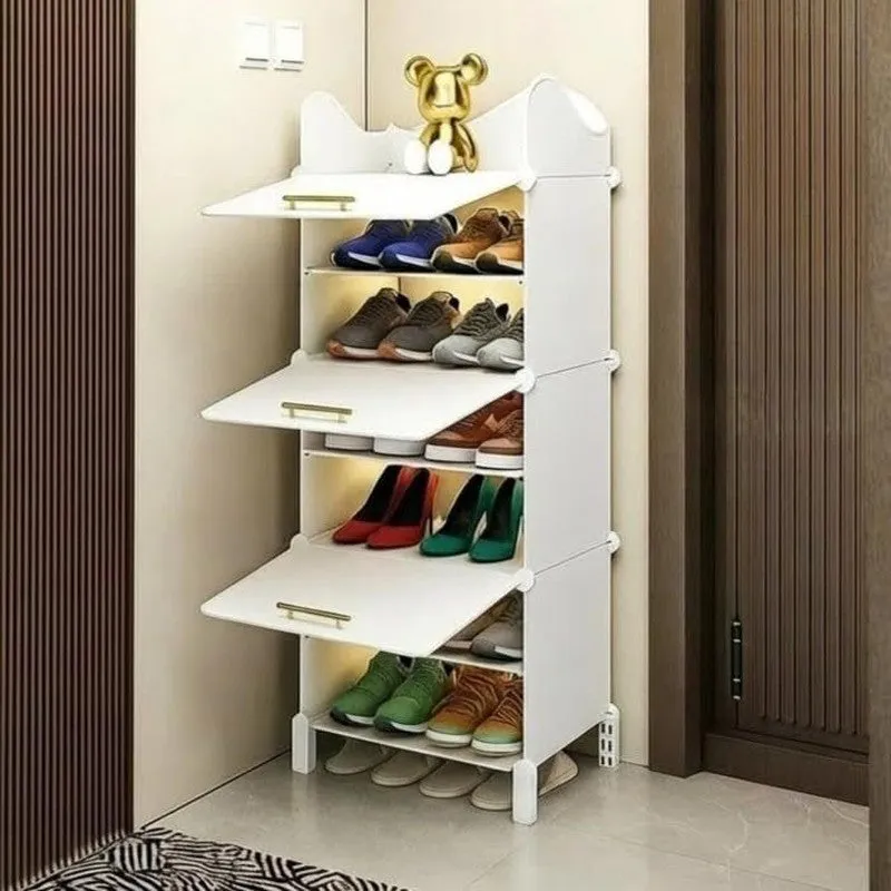 NeatWalk White Plastic & Metal Shoe Racks media 3