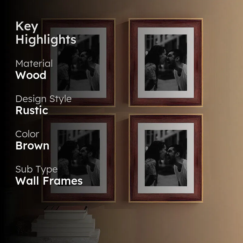 Timberina Photo Frame (Brown) - Set Of Four media 2