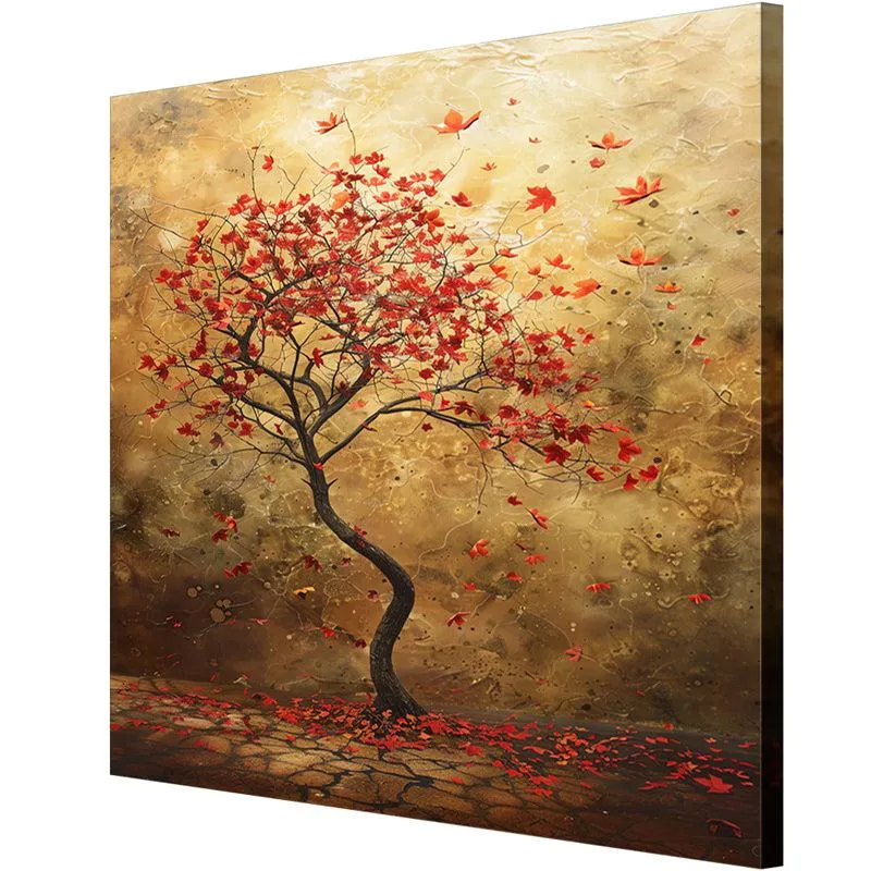 Solitary Fall Beauty Wall Painting media 5