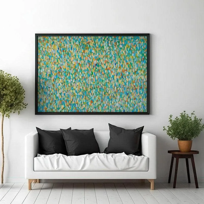 Colours Of A Song Canvas Wall Painting - Black Frame media 3