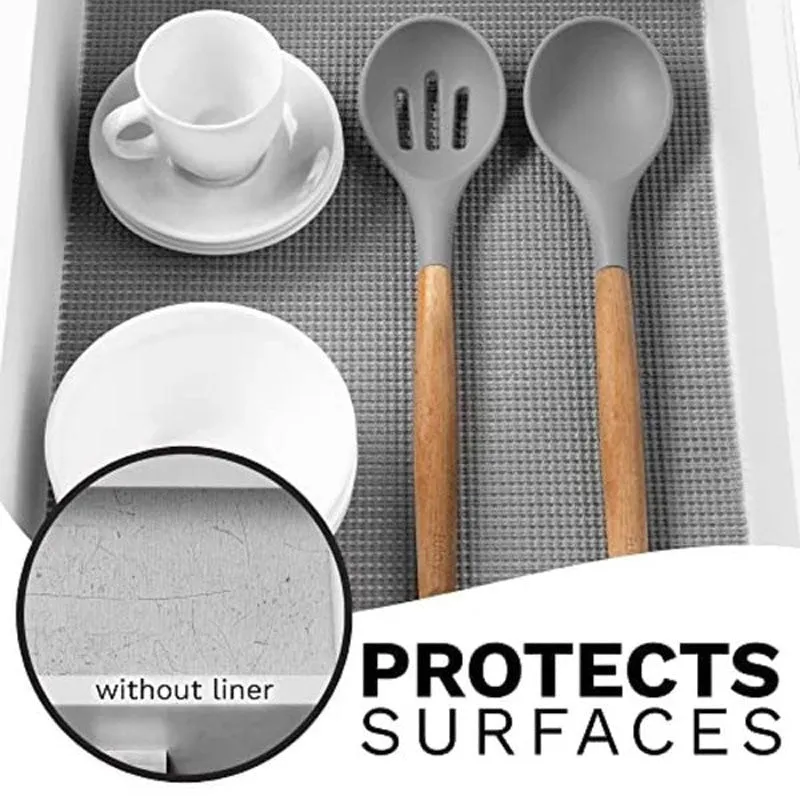 Neat Stack Kitchen Shelf Liner Mat (Grey) - Set Of Two media 6