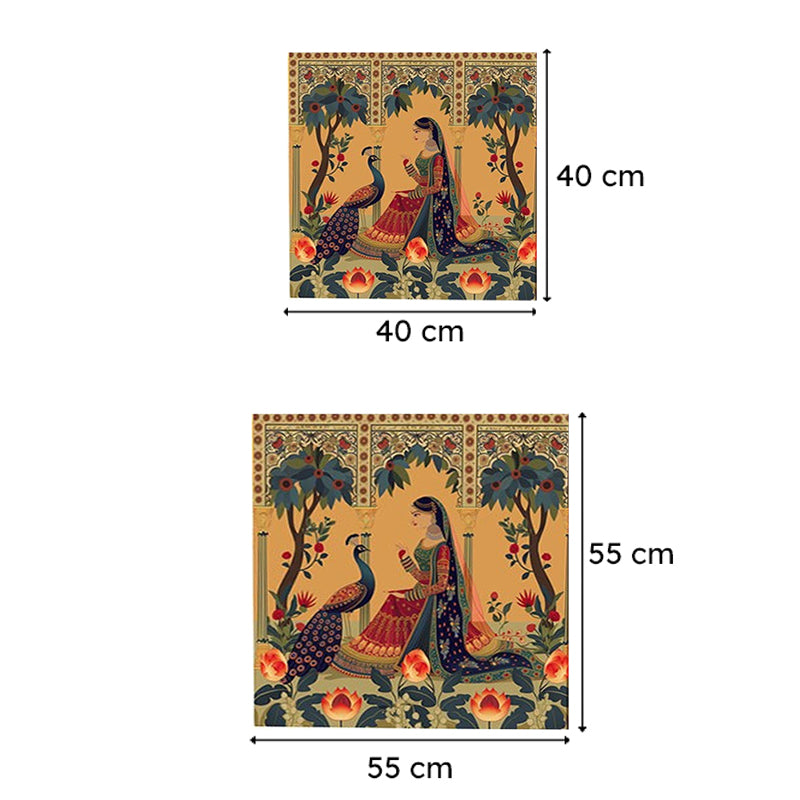 Princess & Peacock Canvas Wall Art media 9