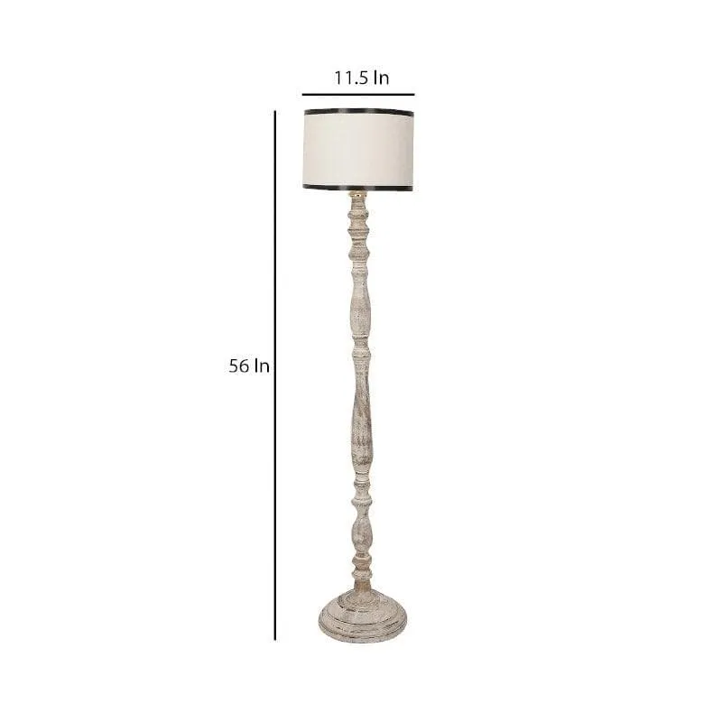 Natura Vivi Floor Lamp - White & Black media 6