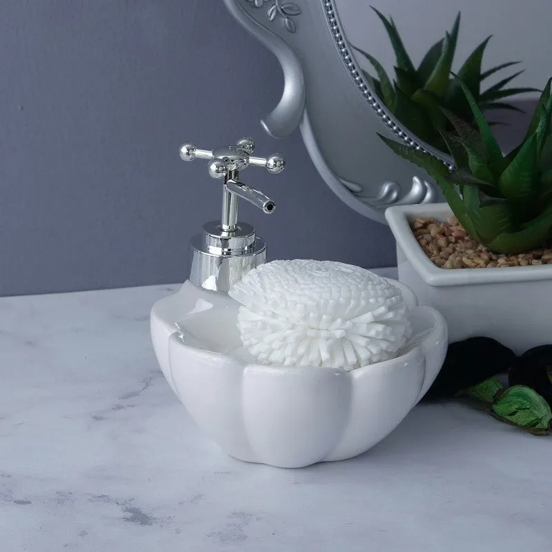 Ceramic Blossom Soap Dispenser media 4