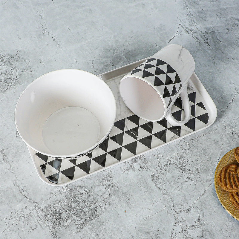 Mivono Serving Set (Black & White) - Three Piece Set media 4