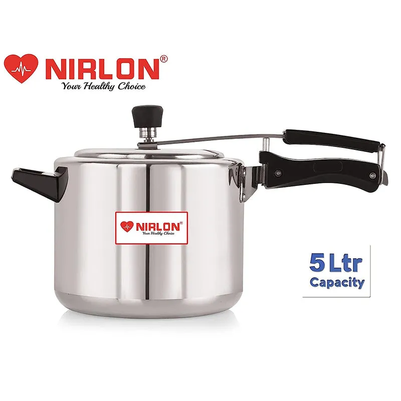 Nirlon Pressure Cooker - 5000 mL/ 10 Inches media 1