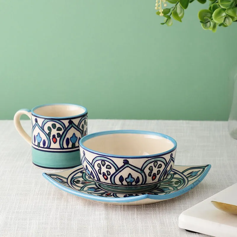 Medina Brew Ceramic Cup Set (350 mL/130 mL) - Three Piece Set media 1