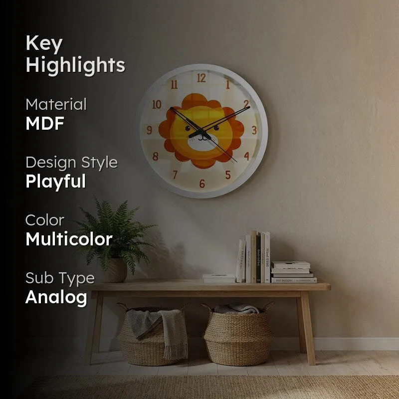 Lionix MDF Wall Clock media 2