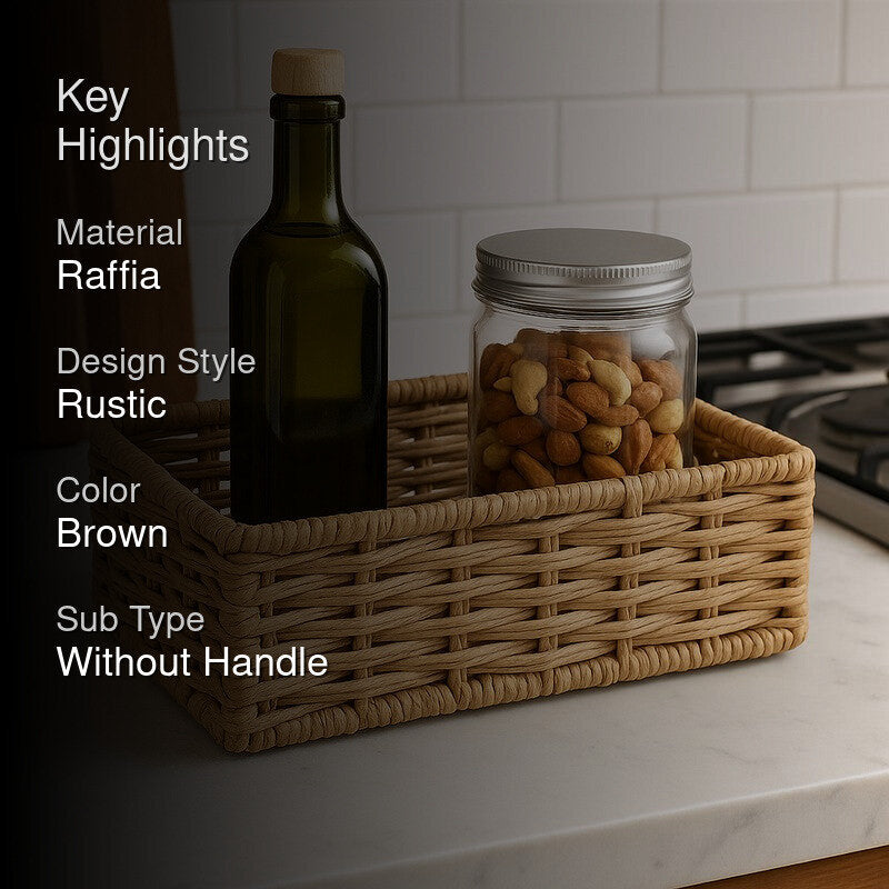 Sierra Raffia Storage Basket media 2