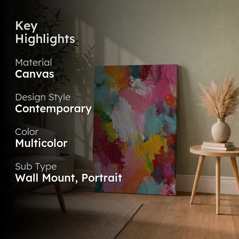 Fragmenta Bold Abstract Canvas Wall Art media 2