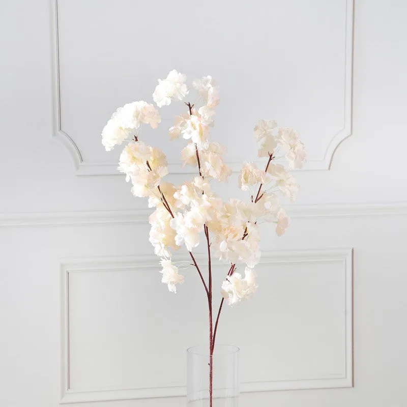 Blossira Cherry Blossom Fabric Arificial Flower - Ivory media 4