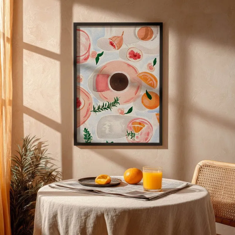 ZestySip Archival Canvas Wall Art - Black media 4